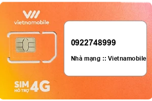 Sim Vietnamobile 0922748999 