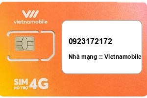 Sim Vietnamobile 0923172172 